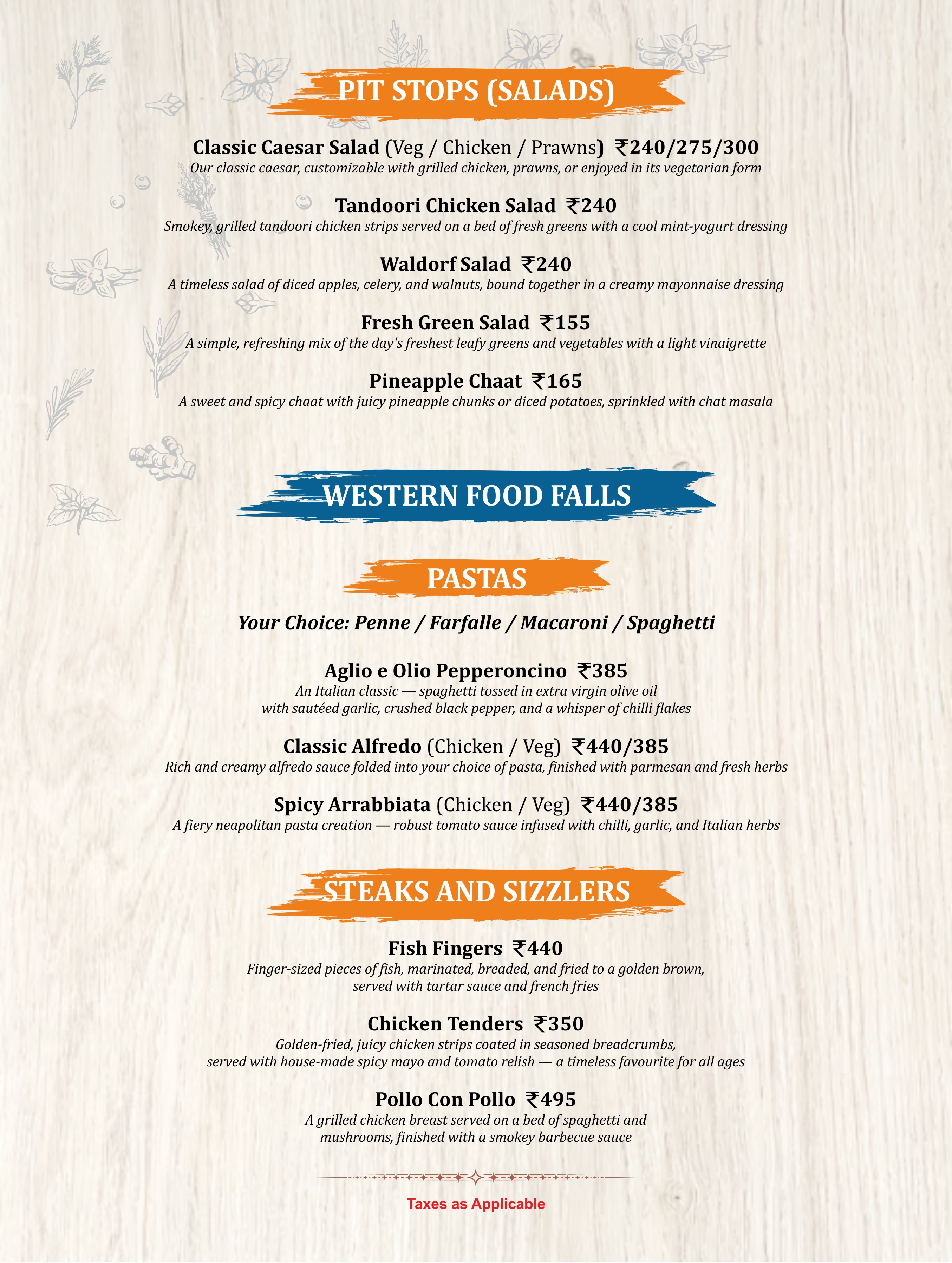 In-Room Dining Menu - Page 3