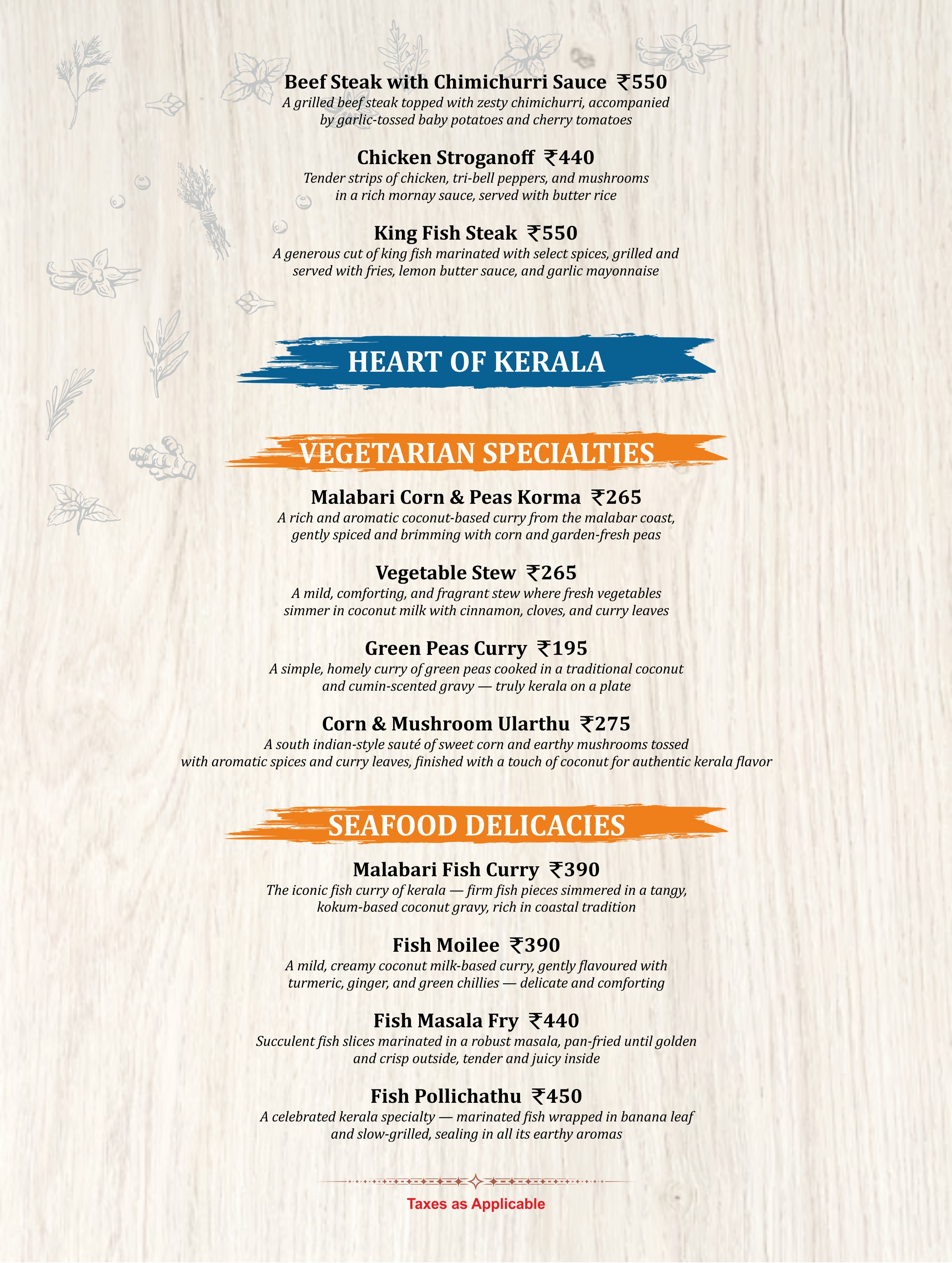 In-Room Dining Menu - Page 4
